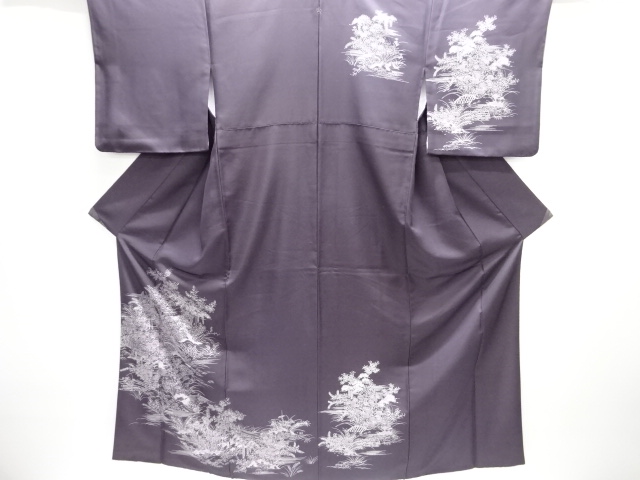 JAPANESE KIMONO / HOMONGI / GARDEN / ONE CREST 